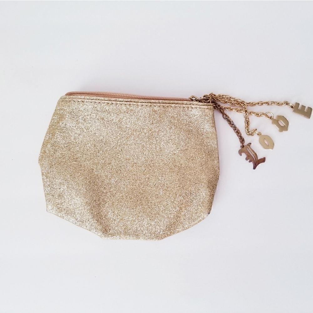 5/$25 Gold glitter cosmetic bag